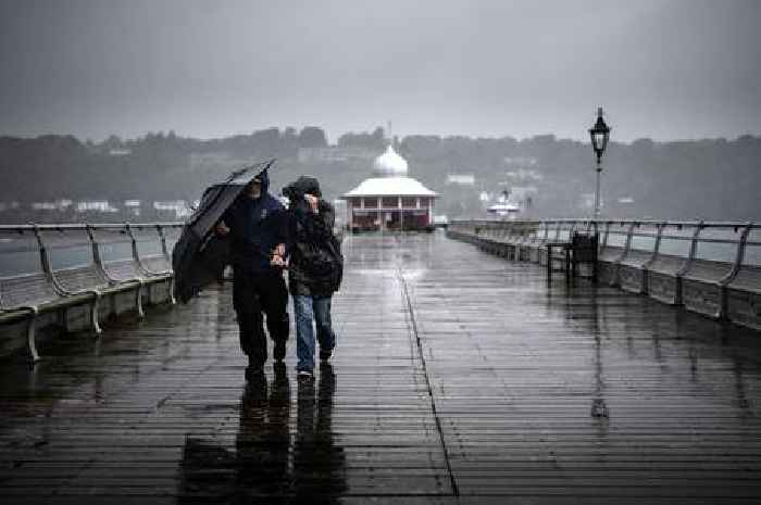 Hour-by-hour weather maps show where heaviest rain will fall in Wales