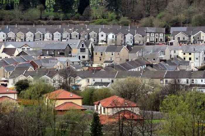 The number of houses being built in one Welsh county was below target last year