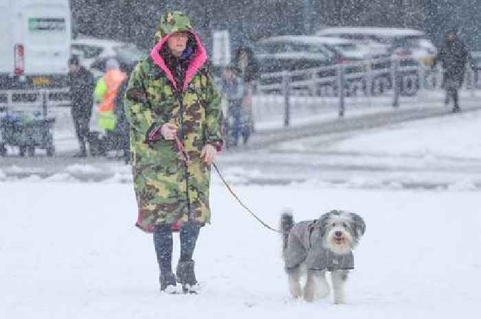 All the parts of England set for 45-hour snow deluge with three inches falling every hour