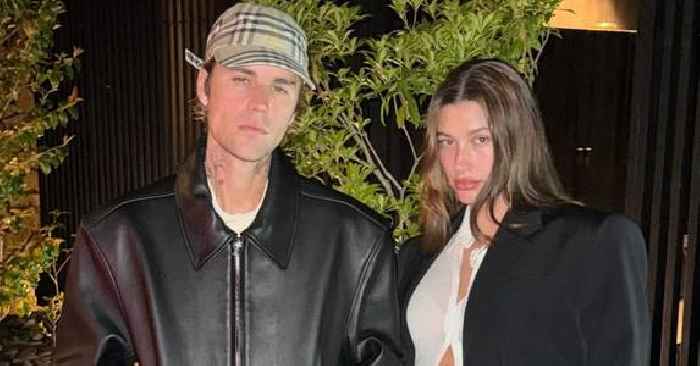 Justin Bieber Drools Over Wife Hailey as She Flaunts Her New Mom Body in Skimpy Bikini During New Year's Eve Celebration: Photos