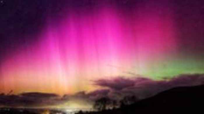 Aurora shines on New Year Day display across the UK