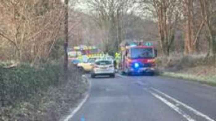 Road closures in place after Newquay crash