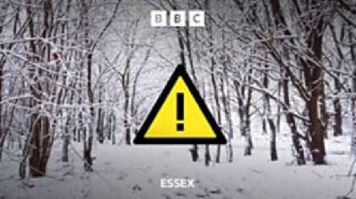 Ice and snow warning issued for Essex this weekend