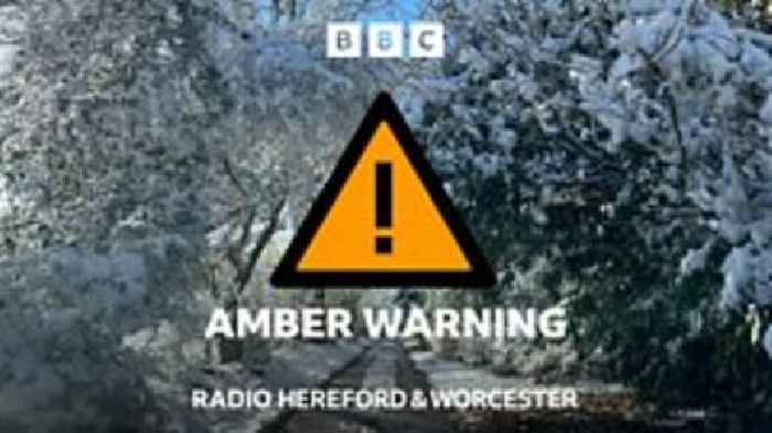 Where will it snow in Herefordshire & Worcestershire?