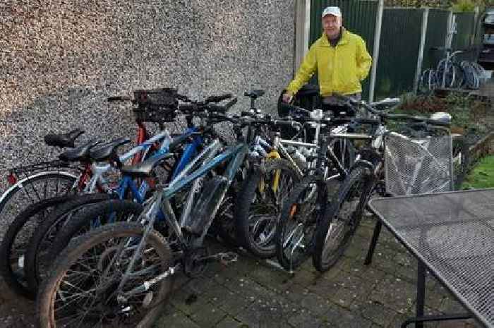 Pushbike Paul: Man raises huge amount for charity repairing second hand bikes in his garden