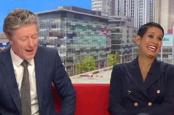 BBC Breakfast host Naga Munchetty says 'good luck' as Charlie Stayt makes on-air blunder