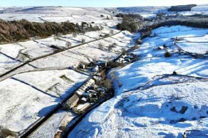 109 places in England set to be battered by snow on Saturday according to Met Office