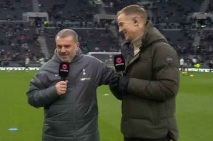 Ange and Joe Hart share Celtic love in as Tottenham boss lets guard down live on air