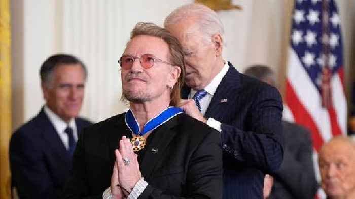 Anna Wintour, Bono and Michael J Fox among those who receive Presidential Medal of Freedom