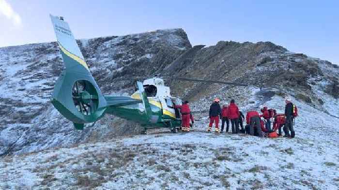 Man dies after falling 70m from Lake District mountain ridge