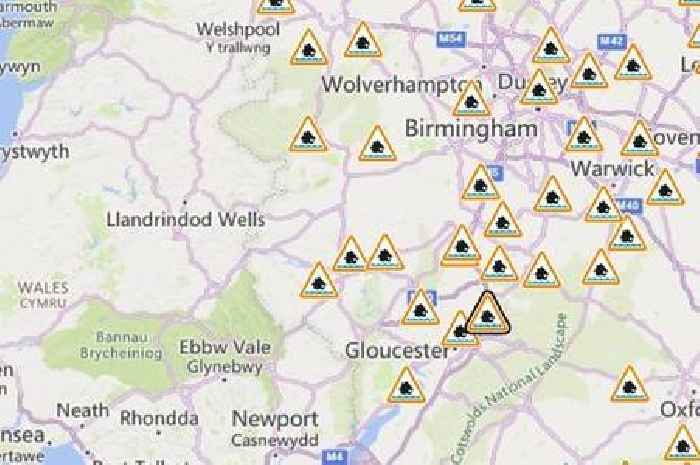 Flood warnings in place across Gloucestershire after heavy rain