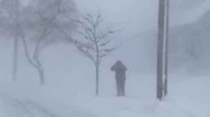 Watch: Snow blankets parts of New York and Nebraska