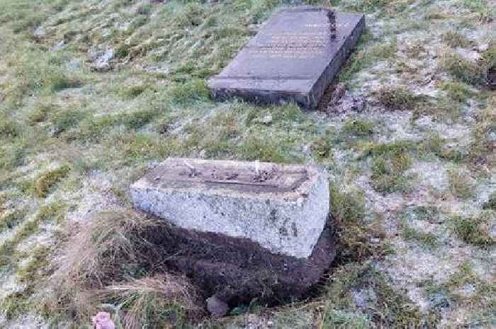 Scots island graveyard wrecked after car crashes through fence in 'hit-and-run'