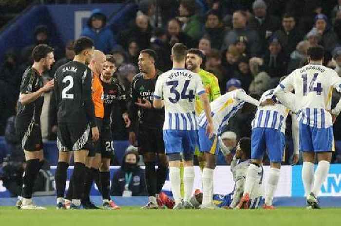 Arsenal get new William Saliba Brighton penalty verdict as Gary Lineker surprise emerges