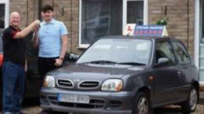 Driving instructor gifts car to pupil with baby