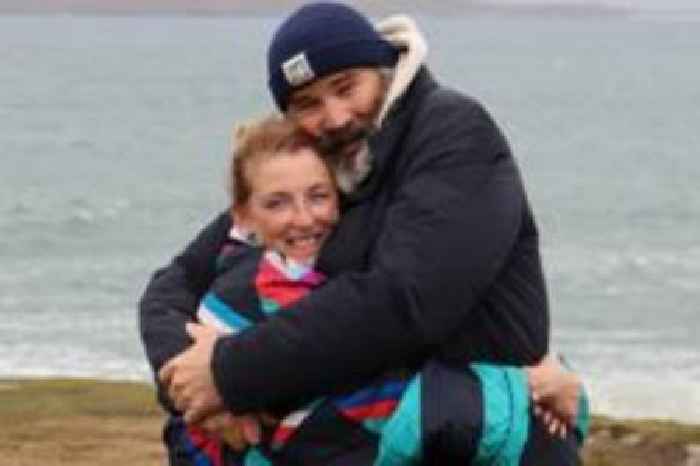 Comedy couple renew vows on wild swimming tour