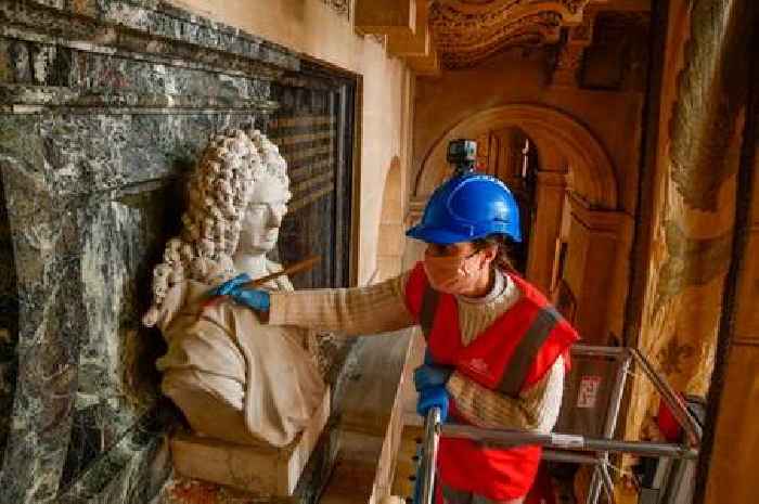 Blenheim Palace gets annual deep clean before £10.4m roof restoration