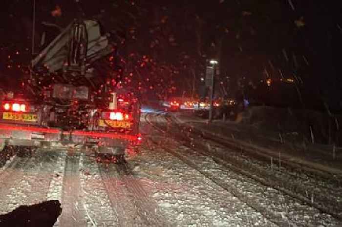 Live travel updates as snow batters key North Staffordshire roads