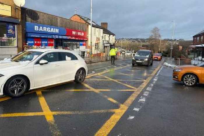 Woman in Royal Stoke after being struck by car in snow-hit Stoke-on-Trent