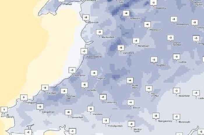 Met Office weather maps show just how cold it's going to get this week in Wales