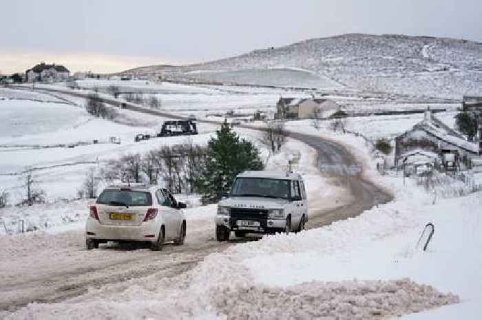 Met Office issues warning as snow and ice forecast in Derbyshire