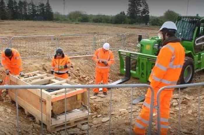 Roman stone coffin uncovered during Cambridgeshire A47 roadworks to appear on TV