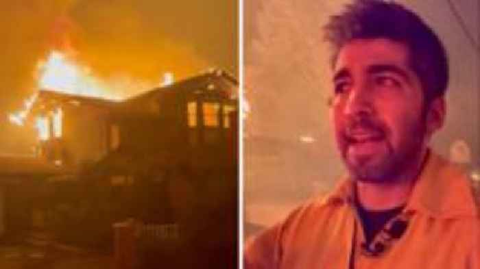 Watch: Inside neighbourhood totally lost in LA fires