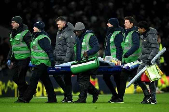 Breaking: Tottenham star Rodrigo Bentancur carried off on stretcher in worrying Liverpool scenes