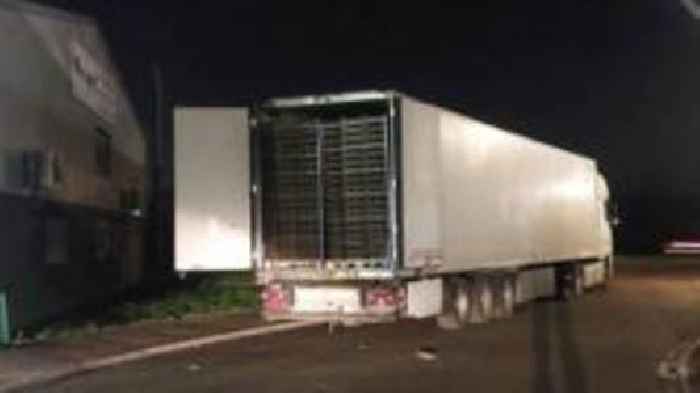 Seven people found in lorry among cucumbers