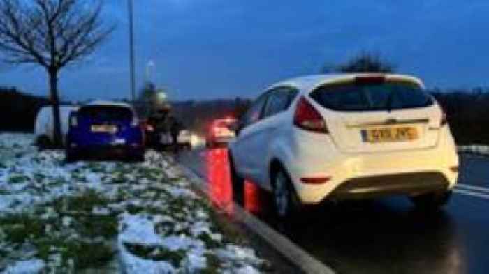 Wintry weather brings disruption to South East