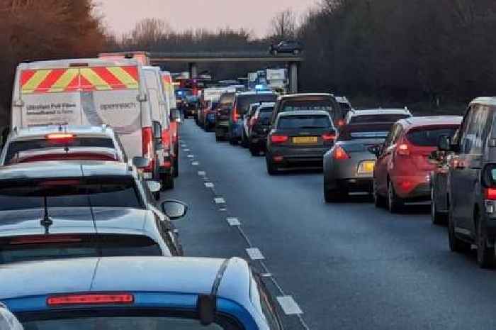 M11 crash live updates as all traffic being held causing rush hour chaos near Harlow