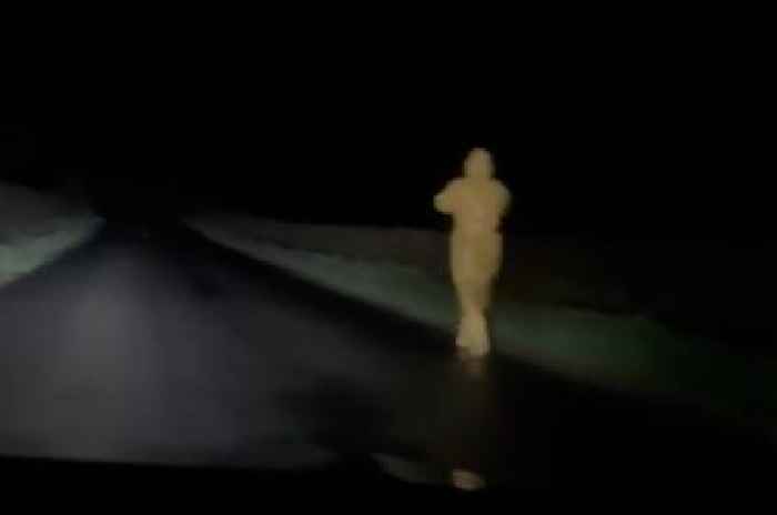 Mystery 'yellow man' walking alone in the middle of the night sparks police search