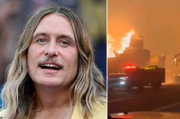 Take That's Mark Owen evacuates LA home amid wildfires as wife shares heartbreaking video