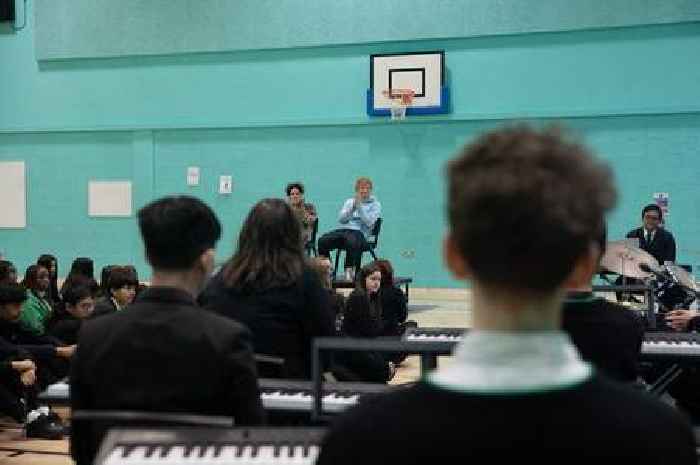 School pupils 'blown away' as Ed Sheeran performs at assembly