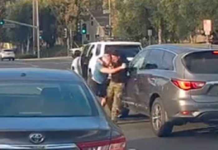 Minor Road Rage Escalates Into Full Street Brawl