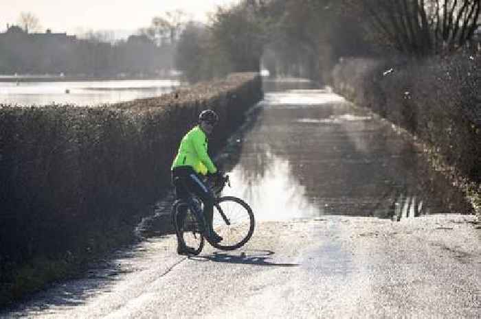 Flood water turning to ice in fresh peril for Gloucestershire