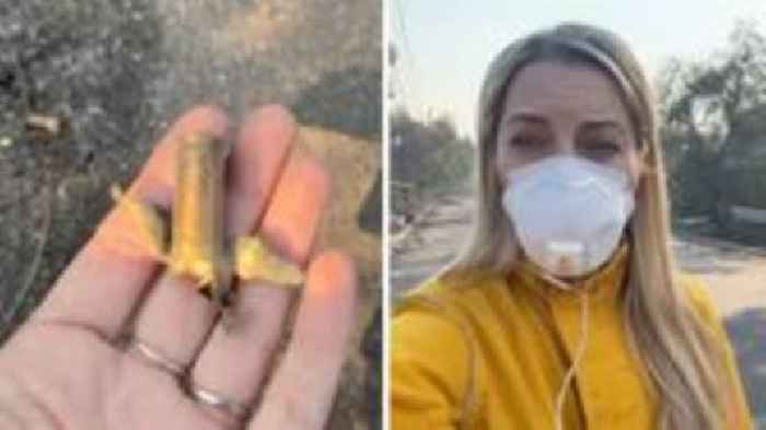 Spent cartridges found amongst fire wreckage in Los Angeles