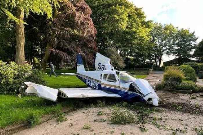 Pleasure flight ended in crash in East Yorkshire garden, injuring pilot and two passengers