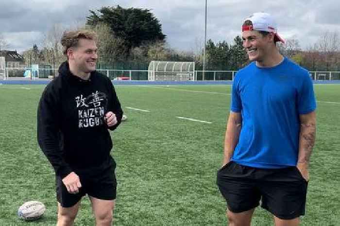 Student films quest to become a pro rugby player like best friend Louis Rees-Zammit