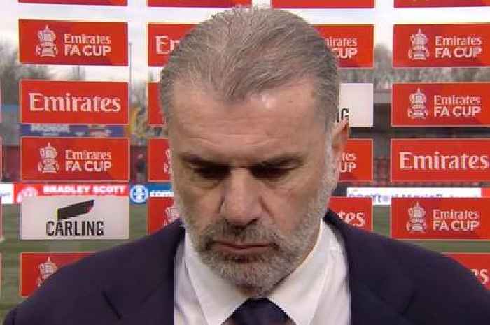 Spiky Ange Postecoglou rails against reporter’s question and fires message to Tottenham critics amid Tamworth scare