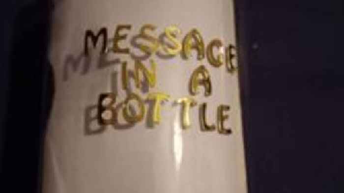 Girl's message in a bottle found 200 miles away