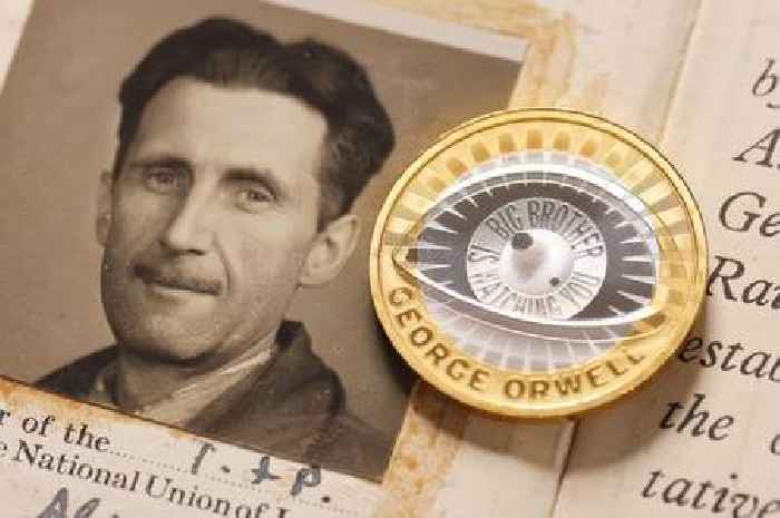 Royal Mint unveils 'Big Brother' £2 coin celebrating George Orwell's 1984 classic