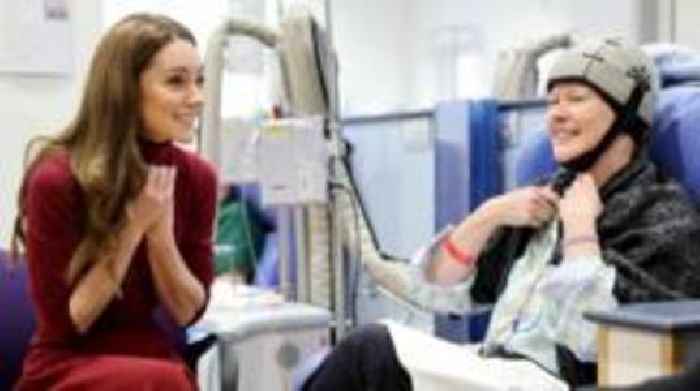 Kate thanks staff at cancer hospital where she was treated