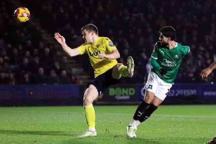 Relegation-threatened Plymouth Argyle have to settle for Oxford United draw