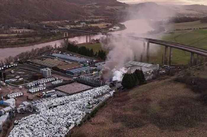 Huge recycling centre blaze cause confirmed after M90 closed in both directions