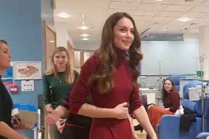 Kate Middleton makes emotional visit to hospital where she received cancer treatment to thank staff