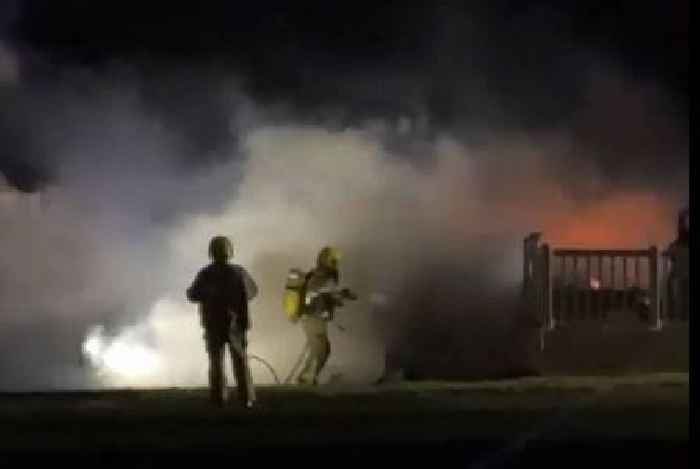 Fire breaks out at Welsh holiday resort