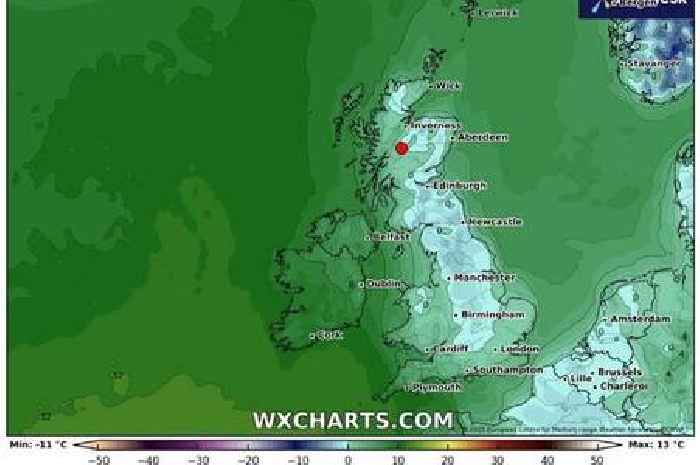 UK weather maps show where UK will freeze as -14C polar plunge returns