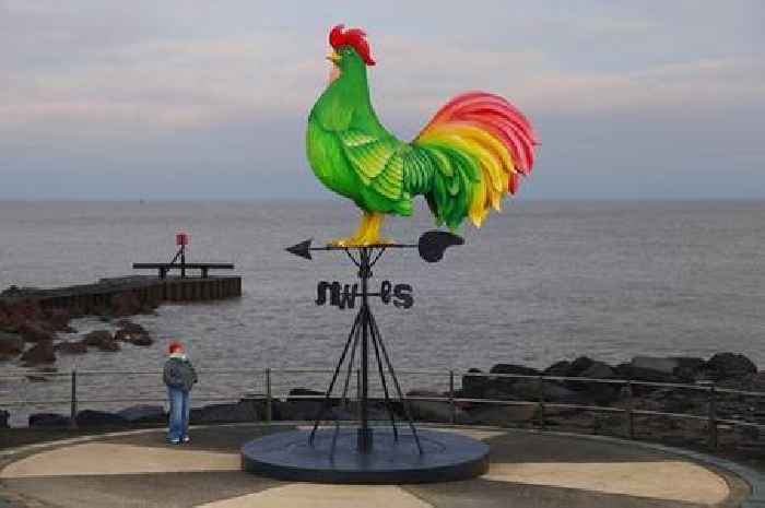 Kellogg's cockerel brought to life at UK's most easterly point in 21ft weathervane