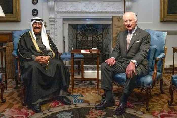 The ruler of Kuwait meets King Charles III at historic Dumfries House